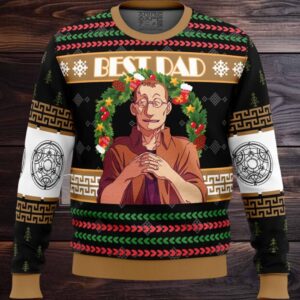 Christmas Shou Tucker Best Dad Fullmetal Alchemist Ugly Christmas Sweater
