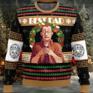 Christmas Shou Tucker Best Dad Fullmetal Alchemist Ugly Christmas Sweater