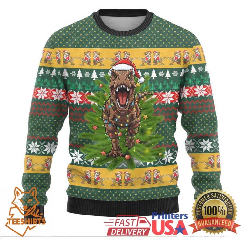 Christmas T Rex In Noel Tree Ugly Christmas Sweater Xmas Holiday Patterns Christmas T Rex In Noel Tree Ugly Christmas Sweater Xmas Holiday Patterns