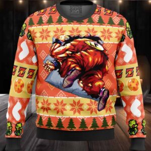 Christmas Yamcha Death Pose Dragon Ball Z Ugly Christmas Sweater