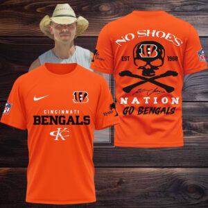 Cincinnati Bengals Kenny Chesney No Shoes Nation Go Bengals Hoodie T Shirt