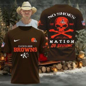 Cleveland Browns Kenny Chesney No Shoes Nation Go Browns Hoodie T Shirt