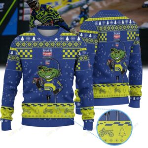 Colby Copp Next Level Redline Oil Hammer Nutrition Jones Powersports × Grinch Ugly Christmas Sweater