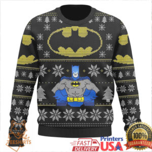 DC Comics Batman Bat Signal Ugly Christmas Sweater