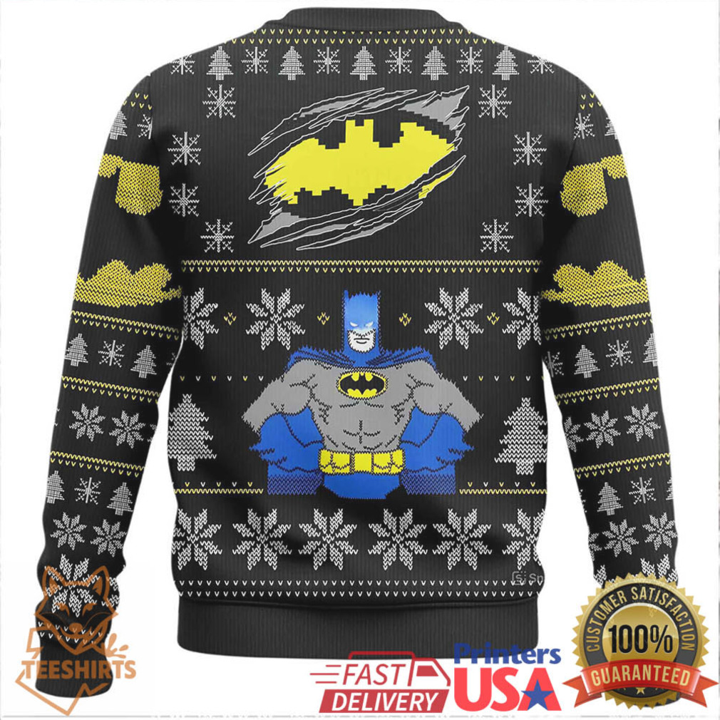 DC Comics Batman Bat Signal Ugly Christmas Sweater DC Comics Batman Bat Signal Ugly Christmas Sweater