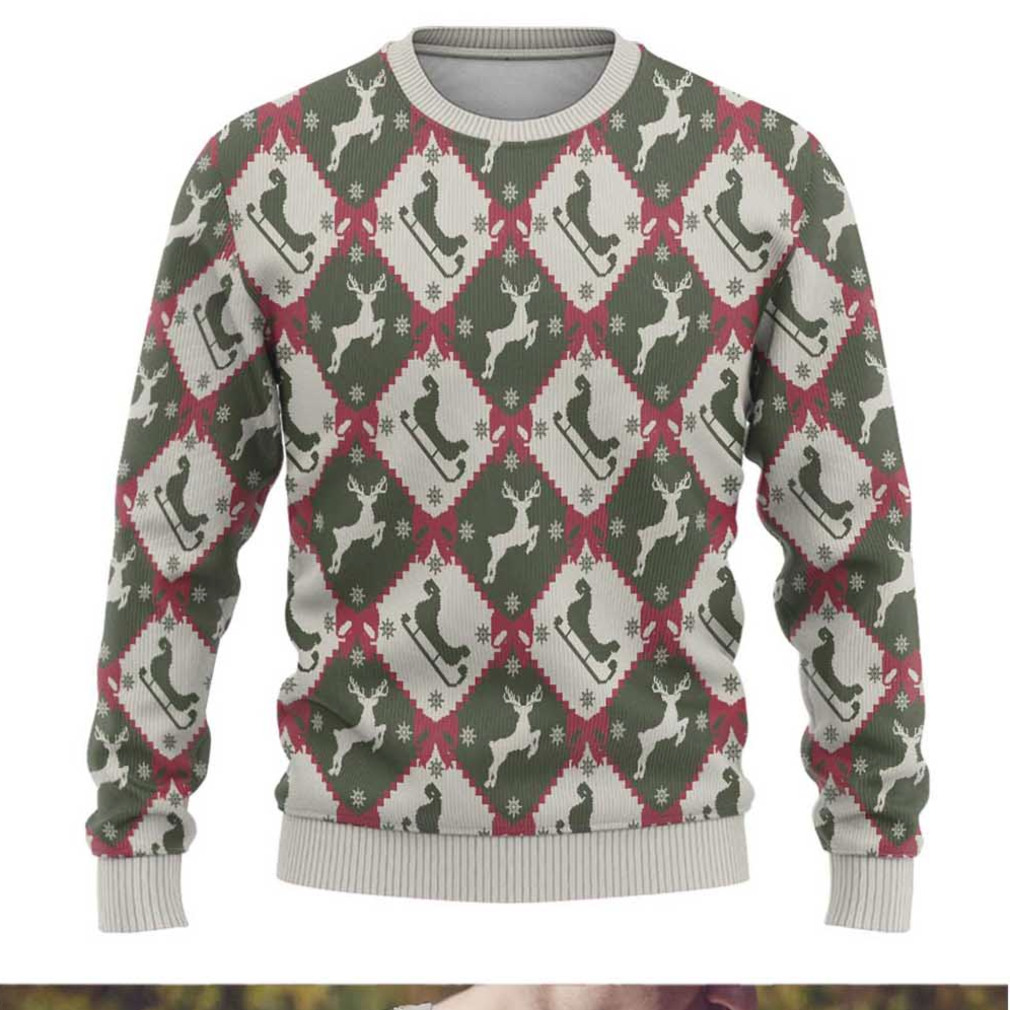 Dark Forest Green Christmas Argyle Pattern Ugly Christmas Sweater Dark Forest Green Christmas Argyle Pattern Ugly Christmas Sweater