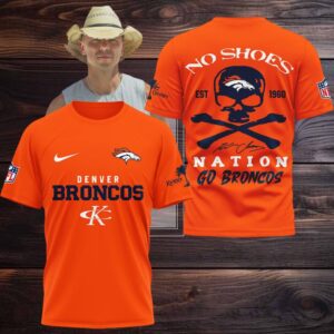 Denver Broncos Kenny Chesney No Shoes Nation Go Broncos Hoodie T Shirt