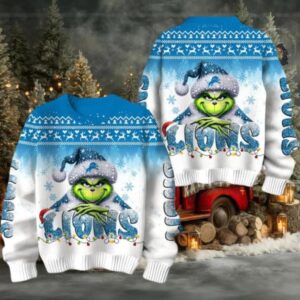 Detroit Lions Grinch Stolen Christmas Sweater