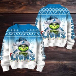 Detroit Lions Grinch Stolen Christmas Sweater