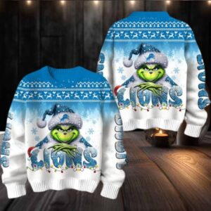 Detroit Lions Grinch Stolen Christmas Sweater