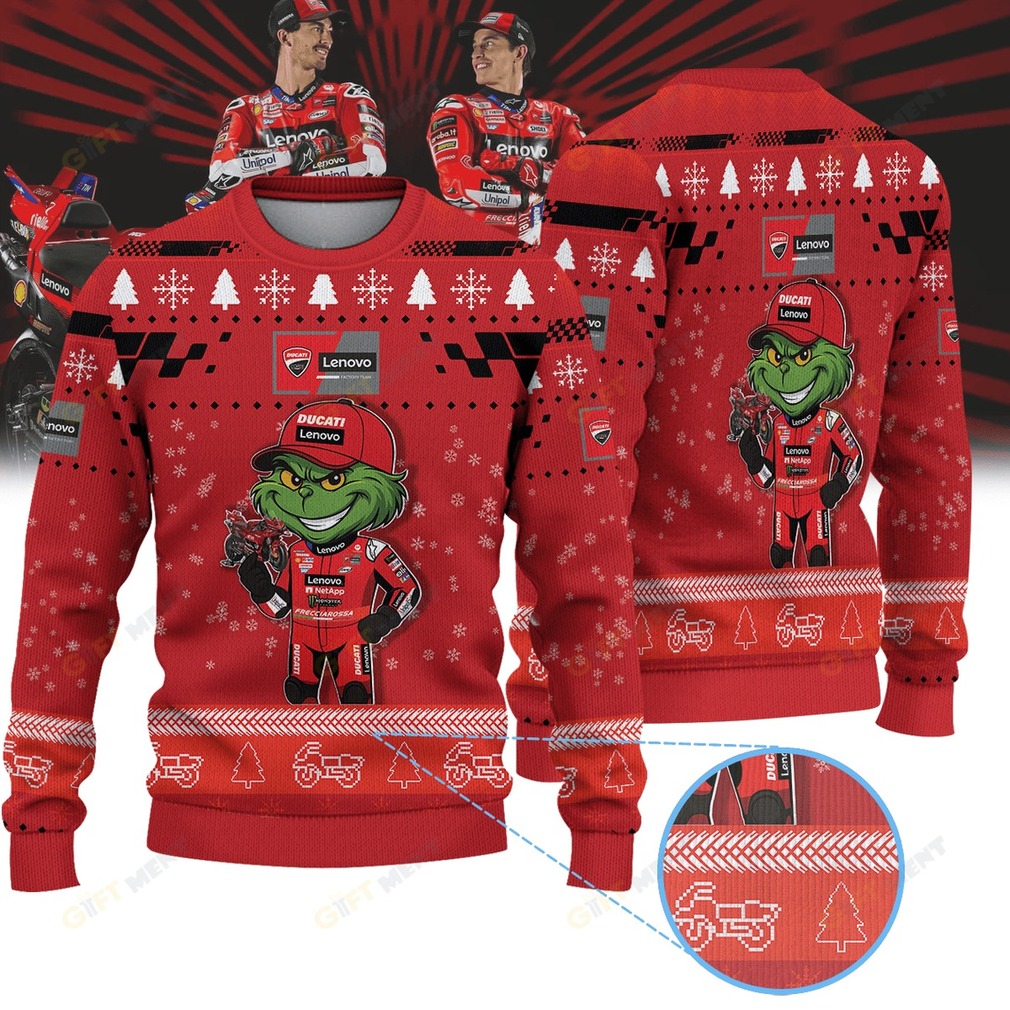 Ducati Lenovo Team × Grinch Christmas Ugly Sweater Ducati Lenovo Team × Grinch Christmas Ugly Sweater