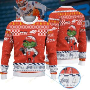 Dylan Ferrandis Phoenix Racing Factory Connection Honda × Grinch Ugly Christmas Sweater
