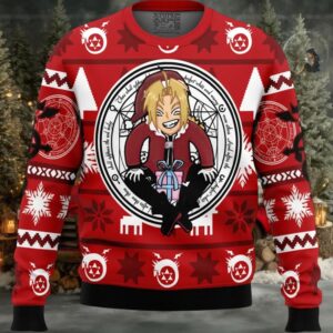 Edward Elric Fullmetal Alchemist Ugly Christmas Sweater