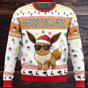 Eevee Surveillance Team Pokemon Ugly Christmas Sweater