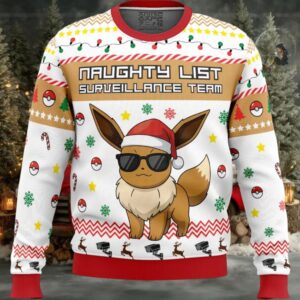 Eevee Surveillance Team Pokemon Ugly Christmas Sweater