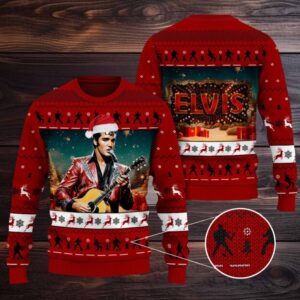 Elvis Presley Ugly Sweater – GNE 1875 Elvis Presley Ugly Sweater – GNE 1875