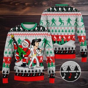 Elvis Presley Ugly Sweater – VANDH 1798 Elvis Presley Ugly Sweater – VANDH 1798