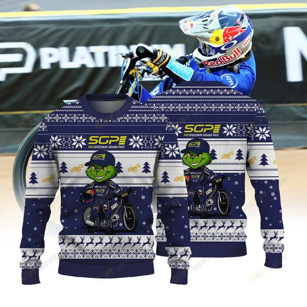 FIM Speedway Grand Prix Grinch Christmas Ugly Sweater FIM Speedway Grand Prix Grinch Christmas Ugly Sweater