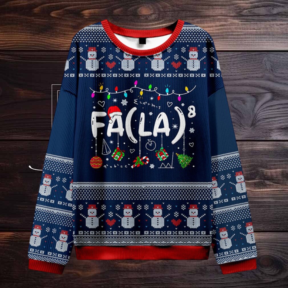 Fa La La La Christmas Teacher Ugly Knit Sweatshirt Fa La La La Christmas Teacher Ugly Knit Sweatshirt