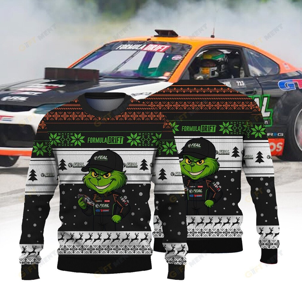 Feal Suspension Race Aurimas Bakchis × Grinch Ugly Christmas Sweater Feal Suspension Race Aurimas Bakchis × Grinch Ugly Christmas Sweater