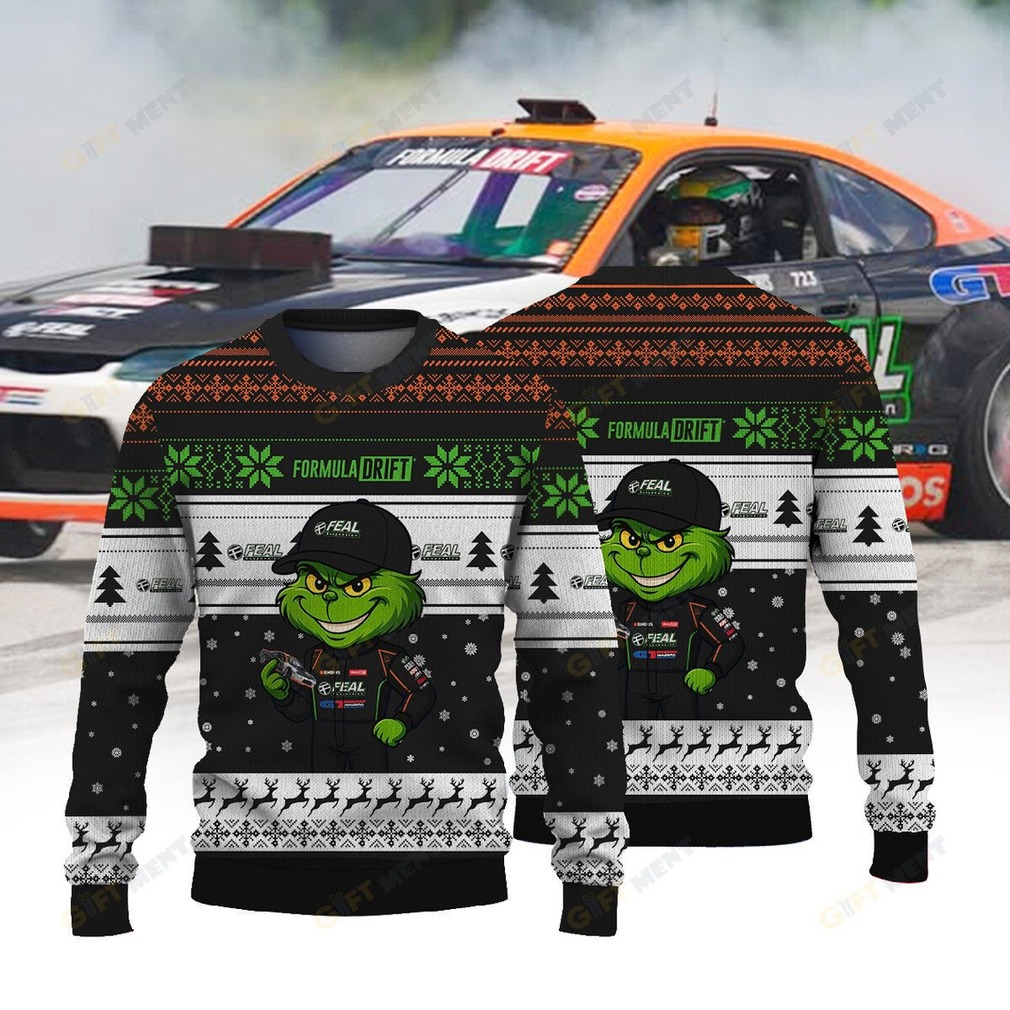 Feal Suspension Race Aurimas Bakchis × Grinch Ugly Christmas Sweater Feal Suspension Race Aurimas Bakchis × Grinch Ugly Christmas Sweater