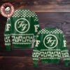 Motorhead Band Logo Pattern Knitted Grey Ugly Christmas Sweater