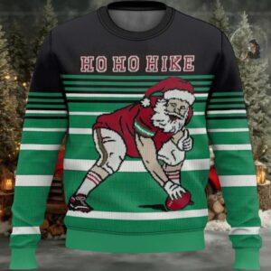 Football Santa Ugly Christmas Sweater