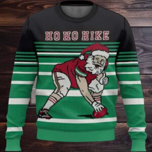 Football Santa Ugly Christmas Sweater