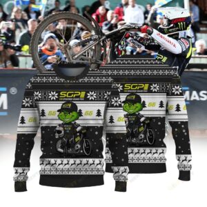 Fredrik Lindgren × Grinch FIM Speedway SGP Christmas Ugly Sweater