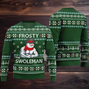 Frosty the Swoleman Ugly Christmas Sweater