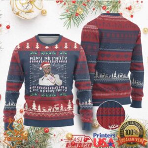 Funny Ain't No Party Like A Diddy Party Ugly Christmas Sweater Xmas Dirty Santa Diddy