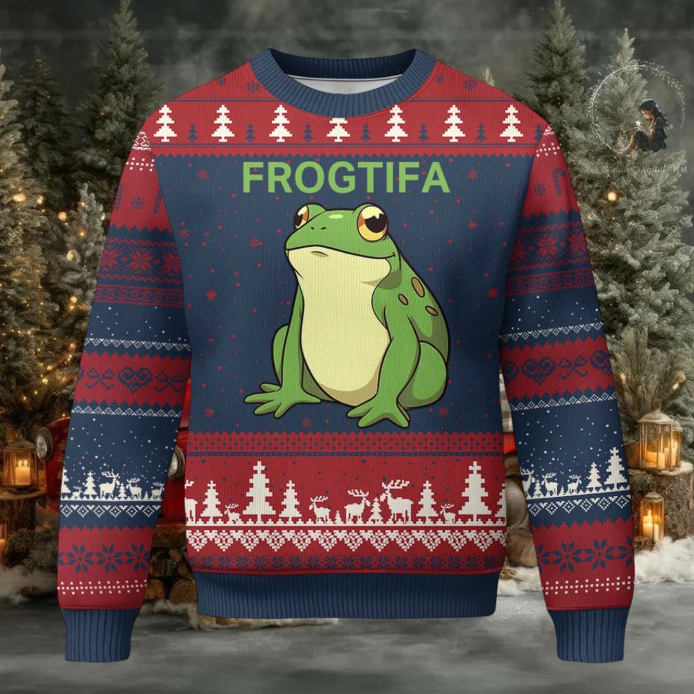 Funny Frogtifa Ugly Christmas Sweater Resist Frog Protest Against Fascism Funny Frogtifa Ugly Christmas Sweater Resist Frog Protest Against Fascism