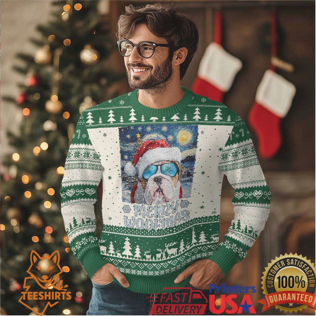 Funny Xmas Bulldog Ugly Christmas Sweater Merry Woofmas Christmas Starry Night Dog Lover Funny Xmas Bulldog Ugly Christmas Sweater Merry Woofmas Christmas Starry Night Dog Lover