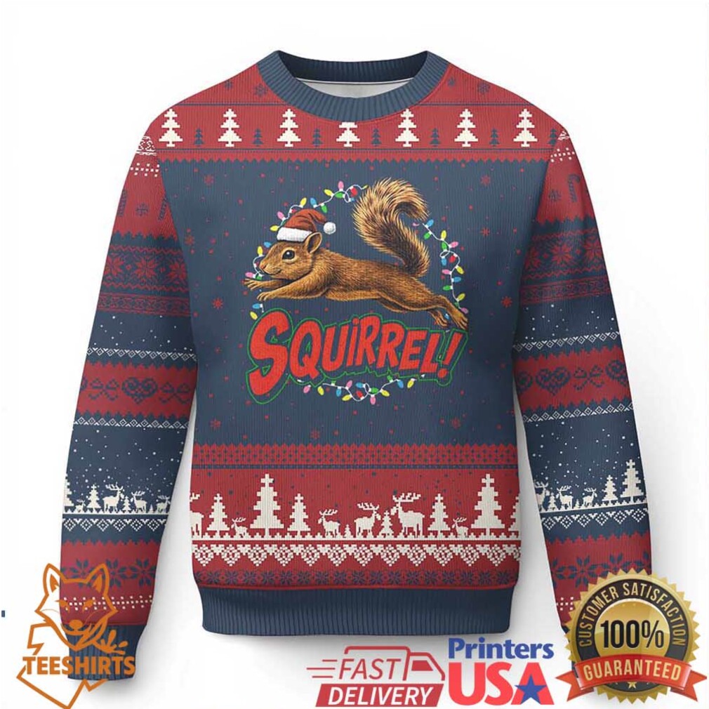 Funny Xmas Squirrel Ugly Christmas Sweater Xmas Vacation Holiday Movie Funny Xmas Squirrel Ugly Christmas Sweater Xmas Vacation Holiday Movie