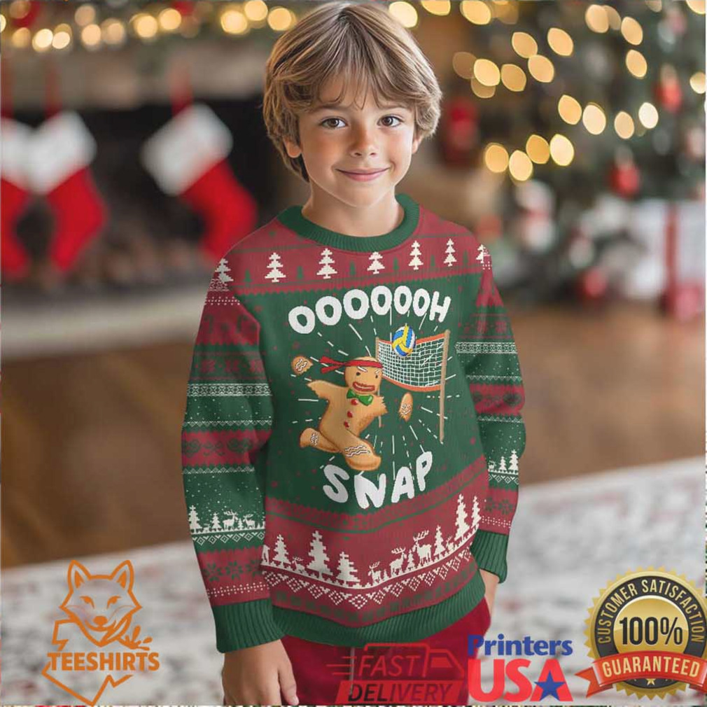 Funny Xmas Volleyball Ugly Christmas Sweater Oh Snap Gingerbread Volleyball Player Funny Xmas Volleyball Ugly Christmas Sweater Oh Snap Gingerbread Volleyball Player