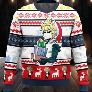 Genos One Punch Man Ugly Christmas Sweater