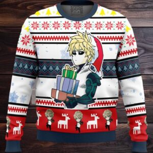 Genos One Punch Man Ugly Christmas Sweater