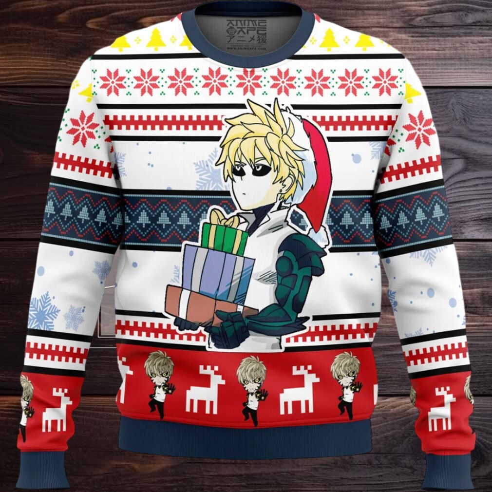 Genos One Punch Man Ugly Christmas Sweater Genos One Punch Man Ugly Christmas Sweater