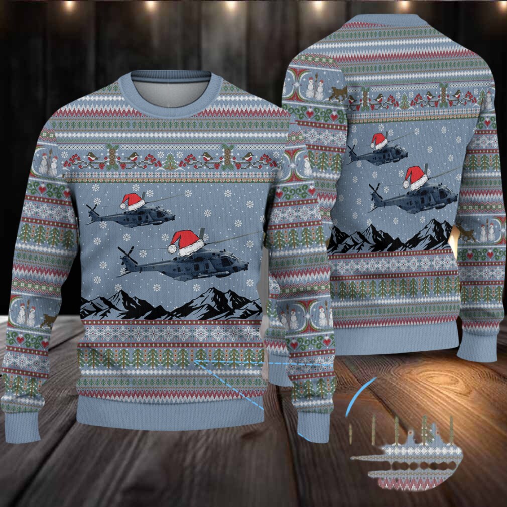 German Navy SEA TIGER Christmas Knitted Sweater German Navy SEA TIGER Christmas Knitted Sweater