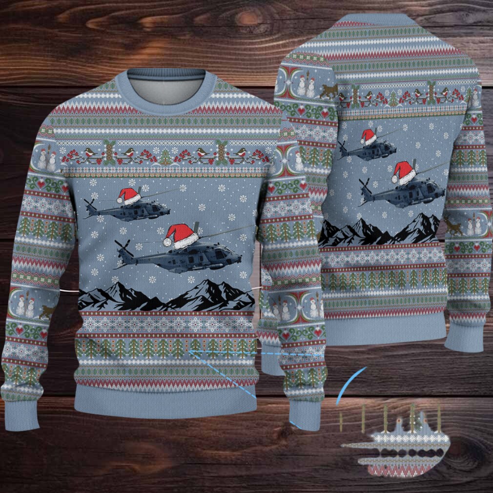 German Navy SEA TIGER Christmas Knitted Sweater German Navy SEA TIGER Christmas Knitted Sweater