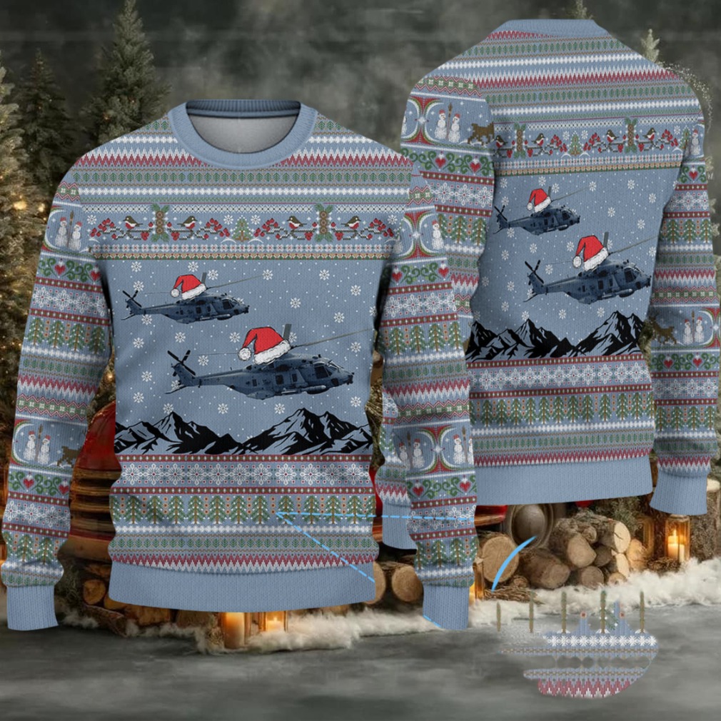 German Navy SEA TIGER Christmas Knitted Sweater German Navy SEA TIGER Christmas Knitted Sweater