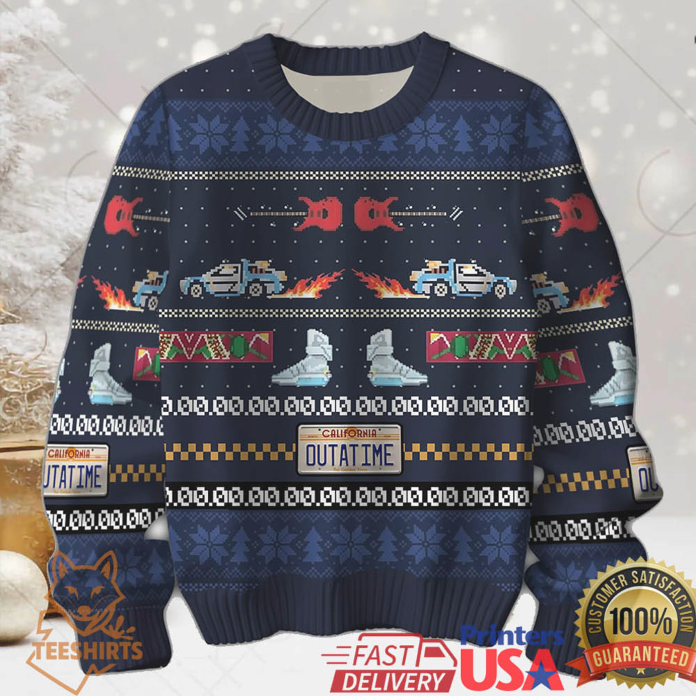 Get Back in Time For Christmas Back to the Future Ugly Christmas Sweater Get Back in Time For Christmas Back to the Future Ugly Christmas Sweater