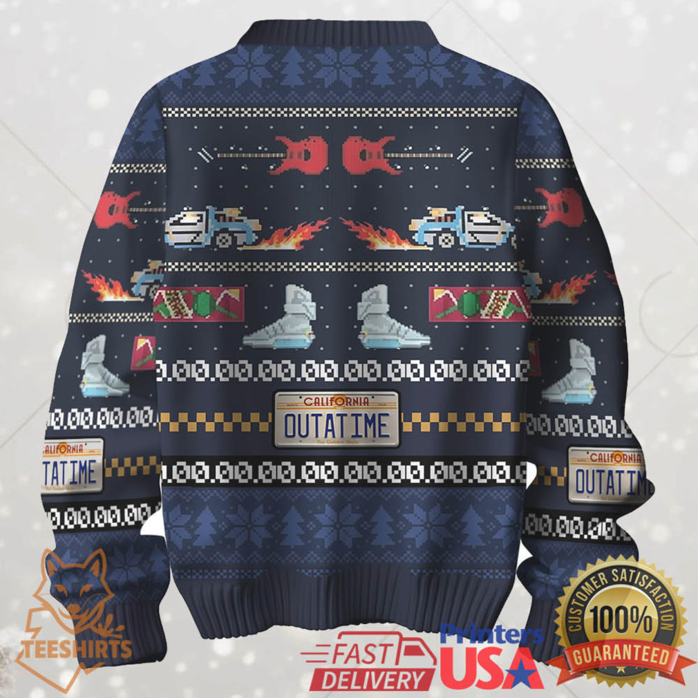 Get Back in Time For Christmas Back to the Future Ugly Christmas Sweater Get Back in Time For Christmas Back to the Future Ugly Christmas Sweater