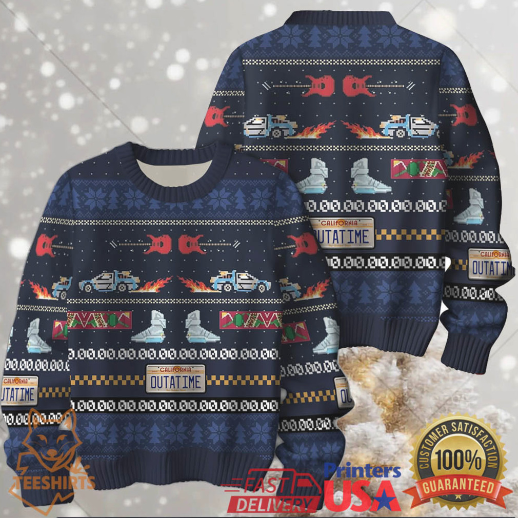 Get Back in Time For Christmas Back to the Future Ugly Christmas Sweater Get Back in Time For Christmas Back to the Future Ugly Christmas Sweater