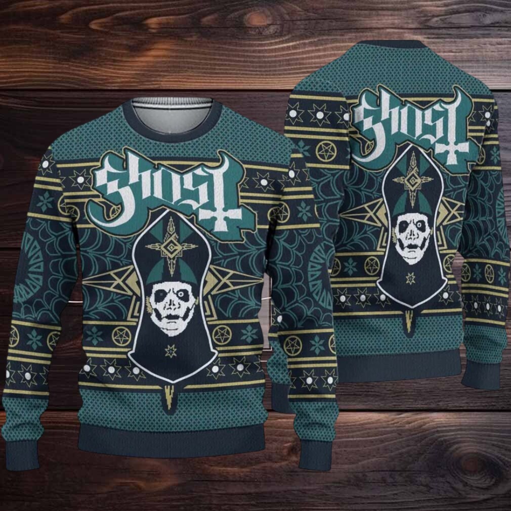 Ghost Band Sweater Papa Emeritus Gothic Spider Web Pattern Emerald Ugly Christmas Sweater Ghost Band Sweater Papa Emeritus Gothic Spider Web Pattern Emerald Ugly Christmas Sweater