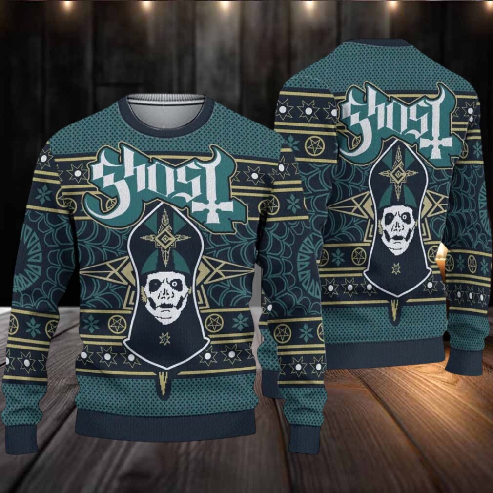 Ghost Band Sweater Papa Emeritus Gothic Spider Web Pattern Emerald Ugly Christmas Sweater Ghost Band Sweater Papa Emeritus Gothic Spider Web Pattern Emerald Ugly Christmas Sweater