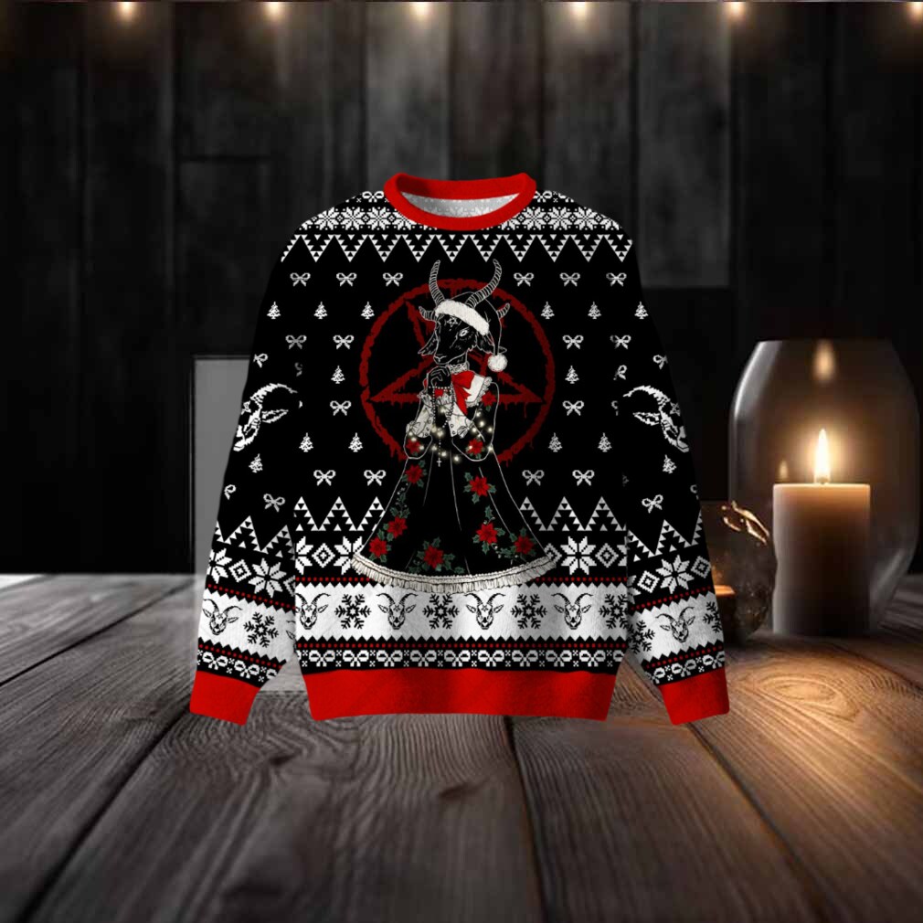 Goat Demon Ugly Christmas Sweatshirt Goat Demon Ugly Christmas Sweatshirt