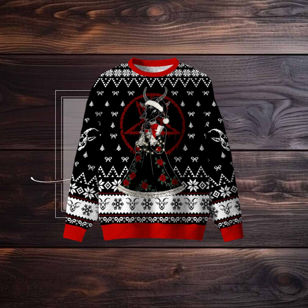 Goat Demon Ugly Christmas Sweatshirt Goat Demon Ugly Christmas Sweatshirt