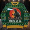 Godzilla Monster Christmas Knitted Ugly Sweater Godzilla Monster Christmas Knitted Ugly Sweater