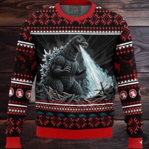 Godzilla Kaiju Ugly Christmas Sweater
